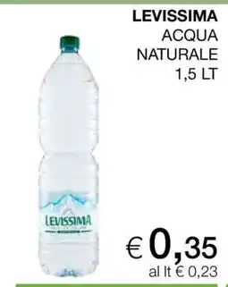 Coop LEVISSIMA ACQUA NATURALE 1,5 LT offerta