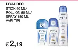 Coop LYCIA DEO offerta