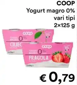 Coop COOP Yogurt Magro 0% offerta