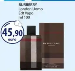 Acqua & Sapone BURBERRY London Uomo Edt Vapo ml 100 offerta
