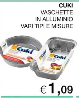 Coop Cuki Vaschette in Alluminio offerta