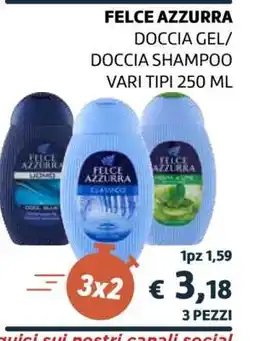 Coop FELCE AZZURRA DOCCIA GEL/DOCCIA SHAMPOO offerta