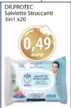 Acqua & Sapone DR.PROTEC Salviette Struccanti 3in1 x20 offerta