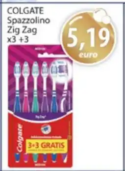 Acqua & Sapone COLGATE Spazzolino Zig Zag x3 +3 offerta