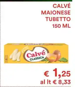 Coop CALVÉ MAIONESE TUBETTO 150 ML offerta