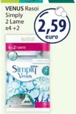 Acqua & Sapone VENUS Rasoi Simply 2 Lame x4 +2 offerta