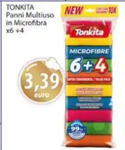 Acqua & Sapone TONKITA Panni Multiuso in Microfibra x6 +4 offerta