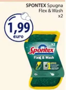 Acqua & Sapone SPONTEX Spugna Flex & Wash x2 offerta