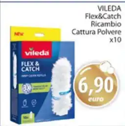 Acqua & Sapone VILEDA Flex&Catch Ricambio Cattura Polvere x10 offerta