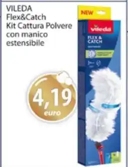 Acqua & Sapone VILEDA Flex&Catch Kit Cattura Polvere con manico estensibile offerta