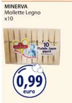 Acqua & Sapone MINERVA Mollette Legno x10 offerta