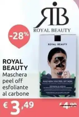 Ipersoap ROYAL BEAUTY Maschera peel off esfoliante al carbone offerta