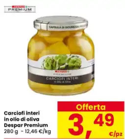 Interspar Carciofi interi in olio di oliva Despar Premium offerta
