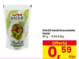Interspar OlivOli Verdi Snocciolate Sacla offerta