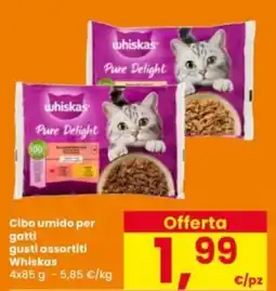 Interspar Cibo umido per gatti Whiskas offerta