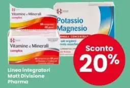 Interspar Linea integratori Matt Divisione Pharma offerta