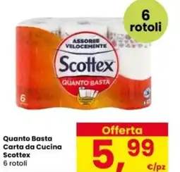 Interspar Quanto Basta Carta da Cucina Scottex offerta