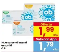 Interspar 16 Assorbenti interni O.B. offerta