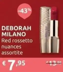 Ipersoap DEBORAH MILANO Red rossetto offerta