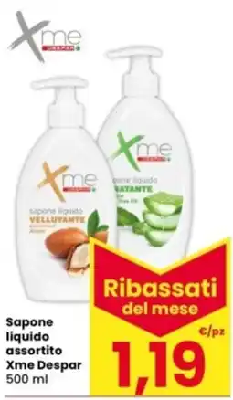 Interspar Sapone liquido Xme Despar offerta