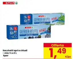 Interspar Sacchetti apri e chiudi Spar offerta