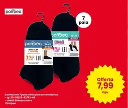 Interspar Confezione 7 paia minicalze uomo o donna Pompea offerta