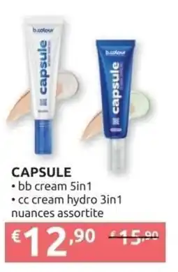 Ipersoap CAPSULE bb cream 5in1, cc cream hydro 3in1 offerta