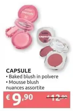 Ipersoap CAPSULE Baked blush in polvere, Mousse blush offerta