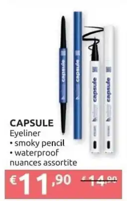 Ipersoap CAPSULE Eyeliner, smoky pencil, waterproof offerta