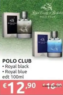 Ipersoap POLO CLUB Royal black, Royal blue edt offerta
