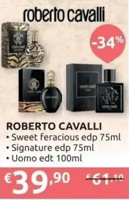 Ipersoap ROBERTO CAVALLI Sweet feracious edp offerta