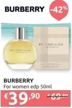 Ipersoap BURBERRY For women edp offerta