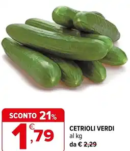 Iperal Cetrioli verdi offerta