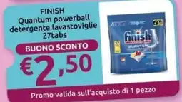 Ipersoap FINISH Quantum powerball detergente lavastoviglie offerta