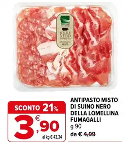 Iperal Antipasto misto di suino nero della lomellina FUMAGALLI offerta