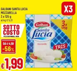 Famila Galbani santa lucia mozzarella offerta