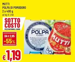 Famila Mutti polpa di pomodoro offerta