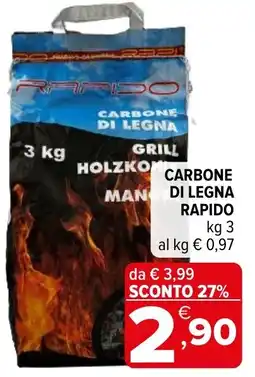 Iperal Carbone di legna RAPIDO offerta