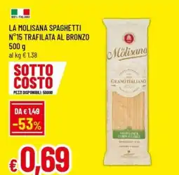 Famila La molisana spaghetti n°15 trafilata al bronzo offerta