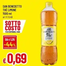 Famila San benedetto thè limone offerta