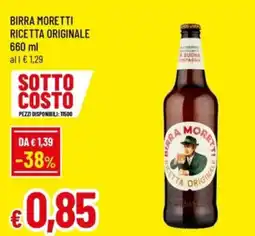 Famila Birra moretti ricetta originale offerta