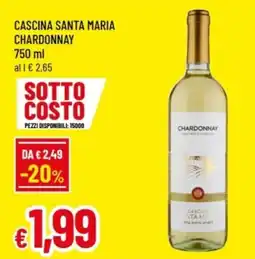 Famila Cascina santa maria chardonnay offerta