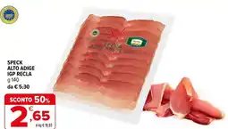 Iperal Speck alto adige igp RECLA offerta