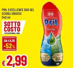 Famila Pril excellence duo gel sciogli grasso offerta