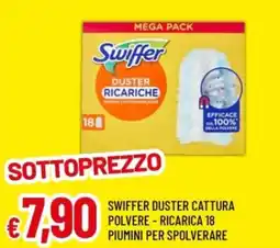 Famila Swiffer duster cattura polvere, ricarica 18 piumini per spolverare offerta