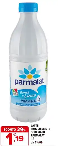 Iperal Latte parzialmente scremato PARMALAT offerta