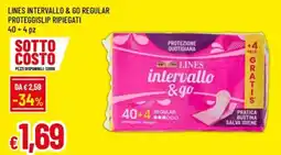 Famila Lines intervallo & go regular proteggislip ripiegati offerta