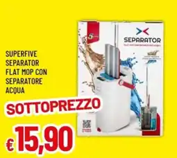 Famila Superfive separator flat mop con separatore acqua offerta