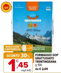 Iperal Formaggio dop grattugiato TRENTINGRANA offerta