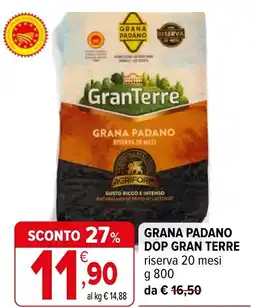 Iperal Grana padano DOP GRAN TERRE offerta